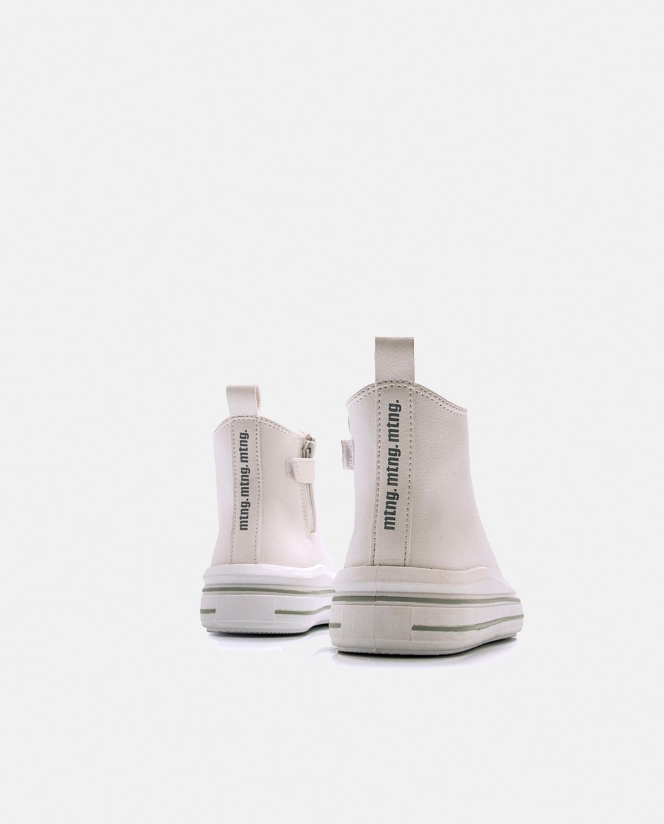 Sapatilhas Tipo Botins Branco-3