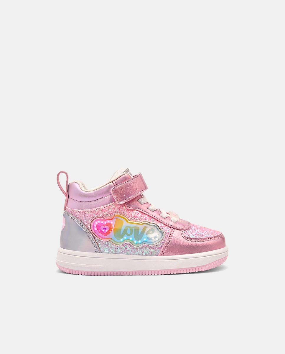 Imagem 0 de Sapatilhas Tipo Botas com Luzes Love