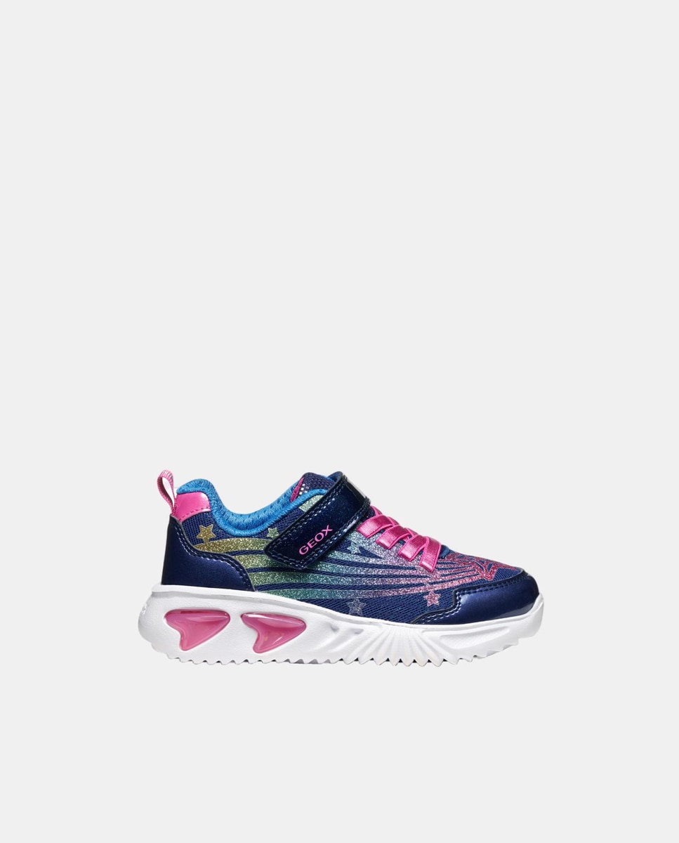 Sapatilhas Transpiráveis com Luzes Azul-marinho-1