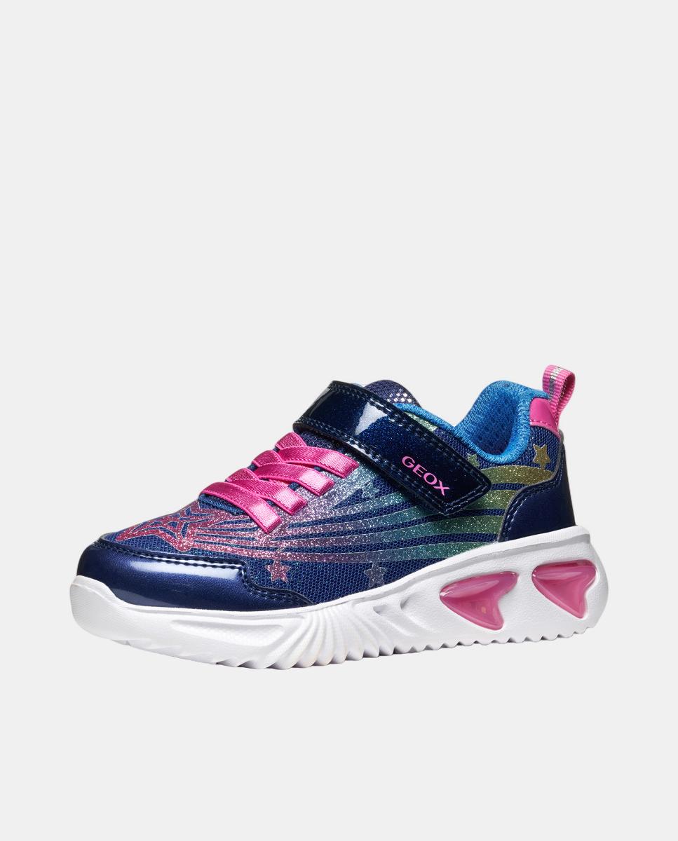 Sapatilhas Transpiráveis com Luzes Azul-marinho-3