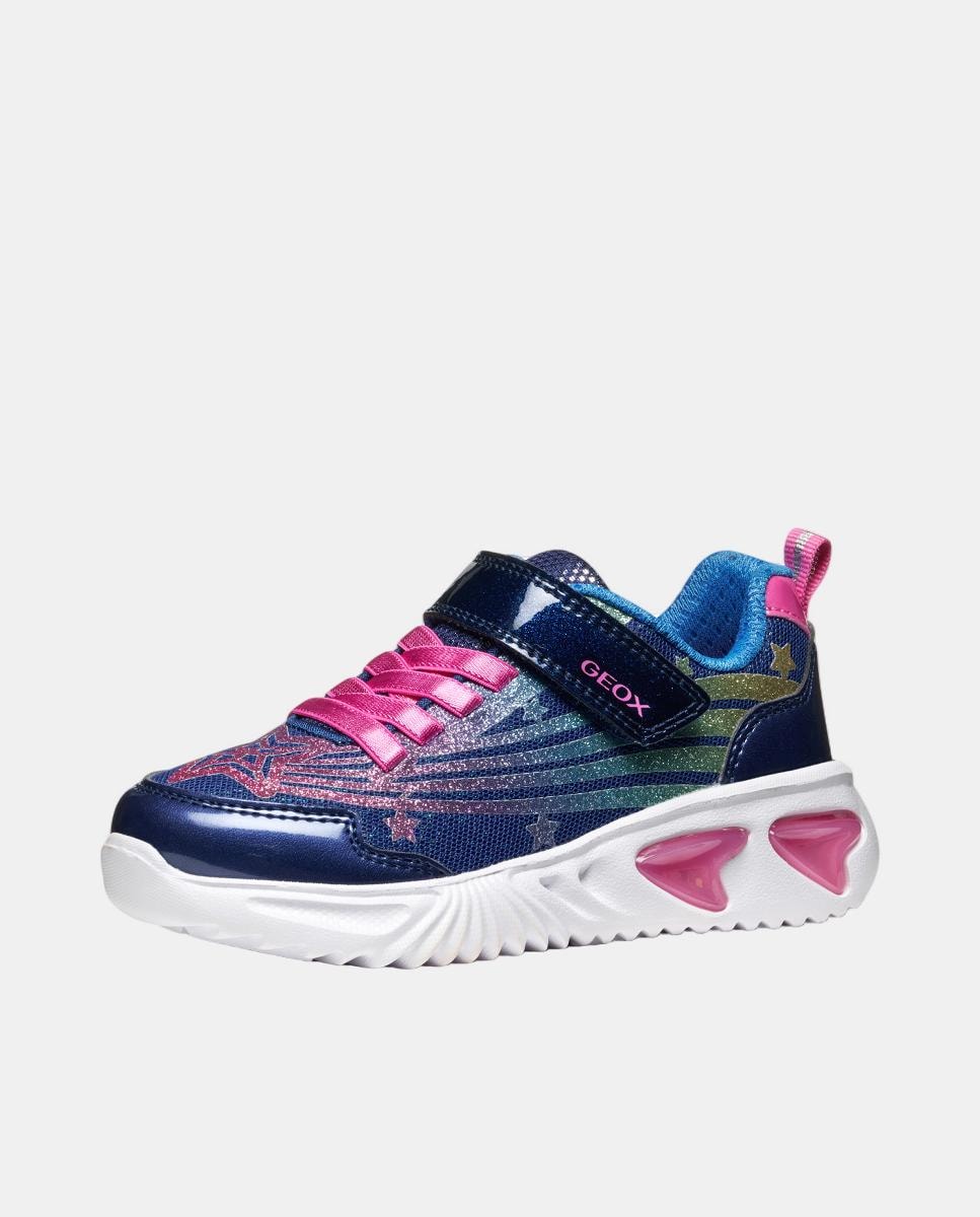 Sapatilhas Transpiráveis com Luzes Azul-marinho-3