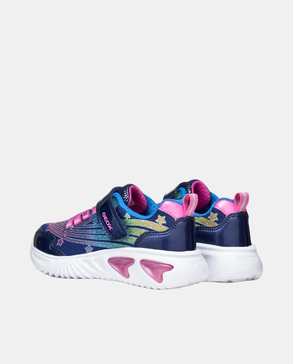 Sapatilhas Transpiráveis com Luzes Azul-marinho-5