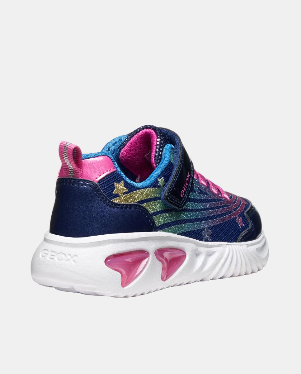 Sapatilhas Transpiráveis com Luzes Azul-marinho-8