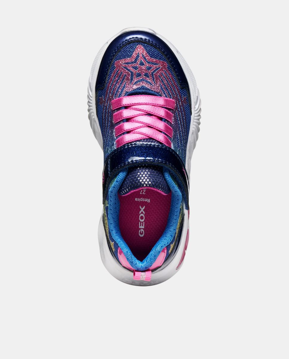 Sapatilhas Transpiráveis com Luzes Azul-marinho-9