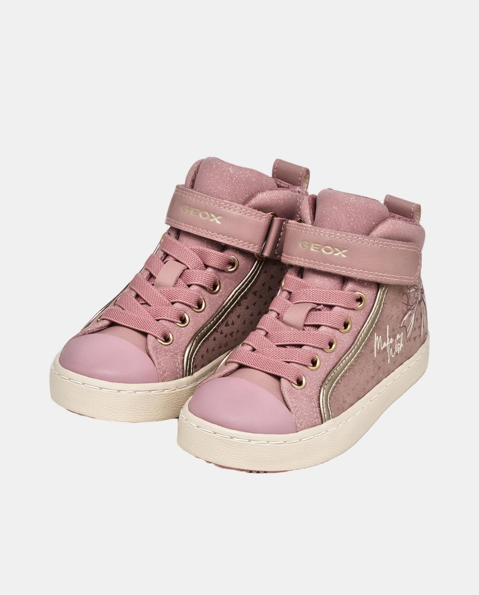 Sapatilhas Transpiráveis Mid Cut Rosa-4