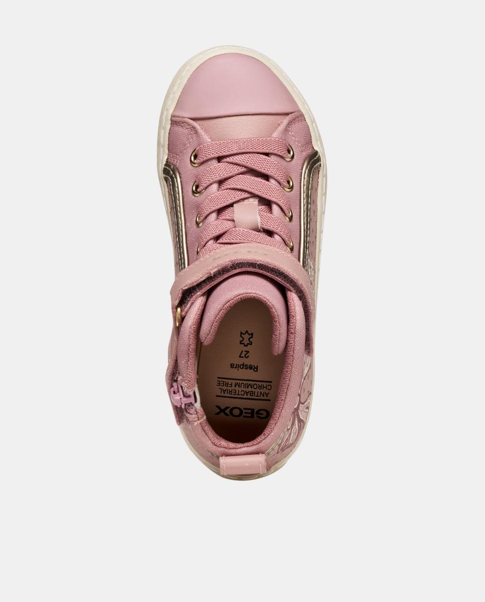 Sapatilhas Transpiráveis Mid Cut Rosa-9