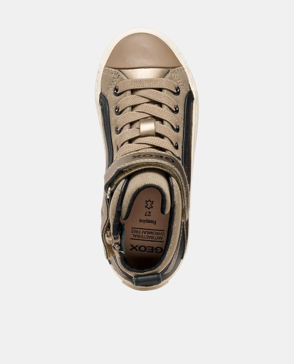 Sapatilhas desportivas prateadas com animal print Natural-9