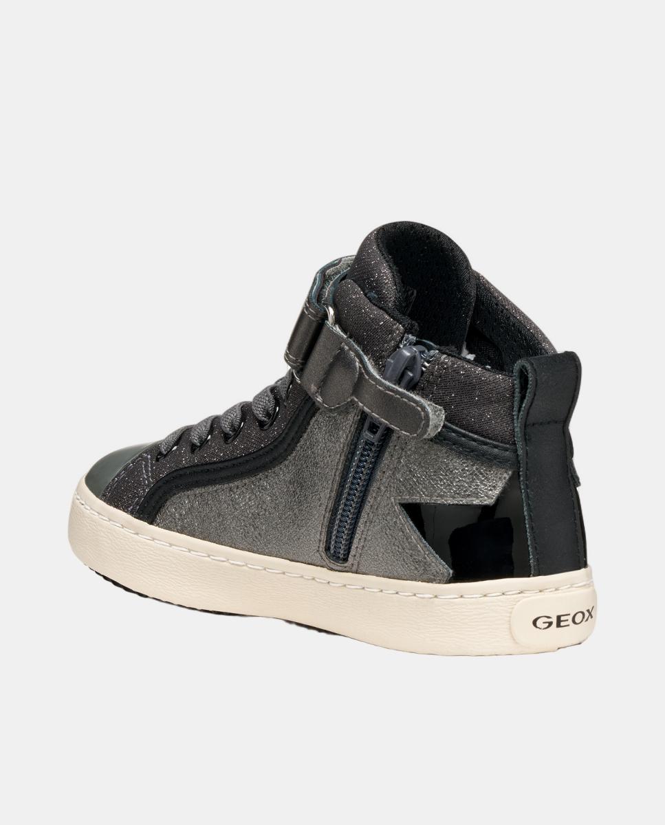 Sapatilhas desportivas prateadas com animal print Cinzento-7