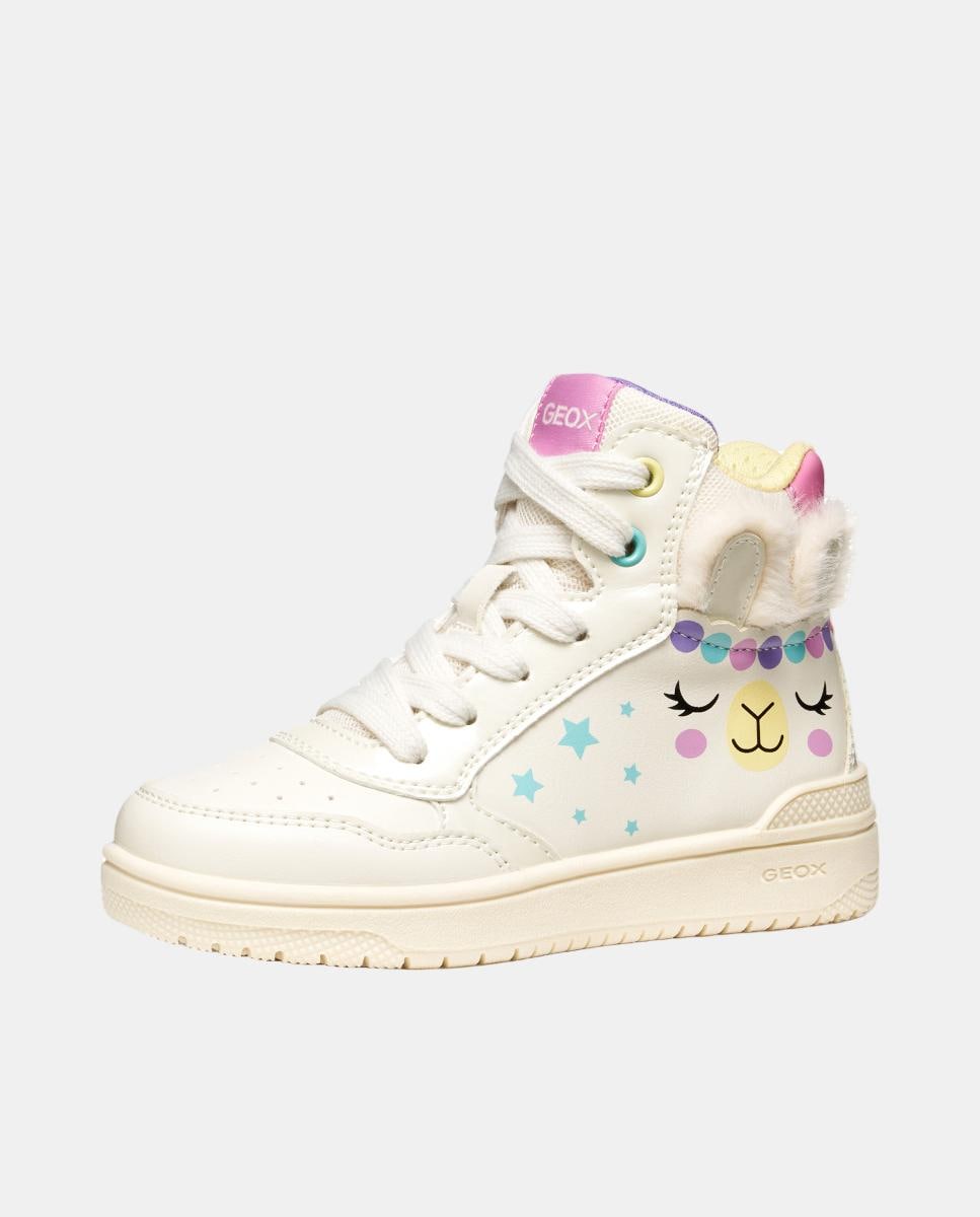 Sapatilhas Transpiráveis Mid Cut Branco-3