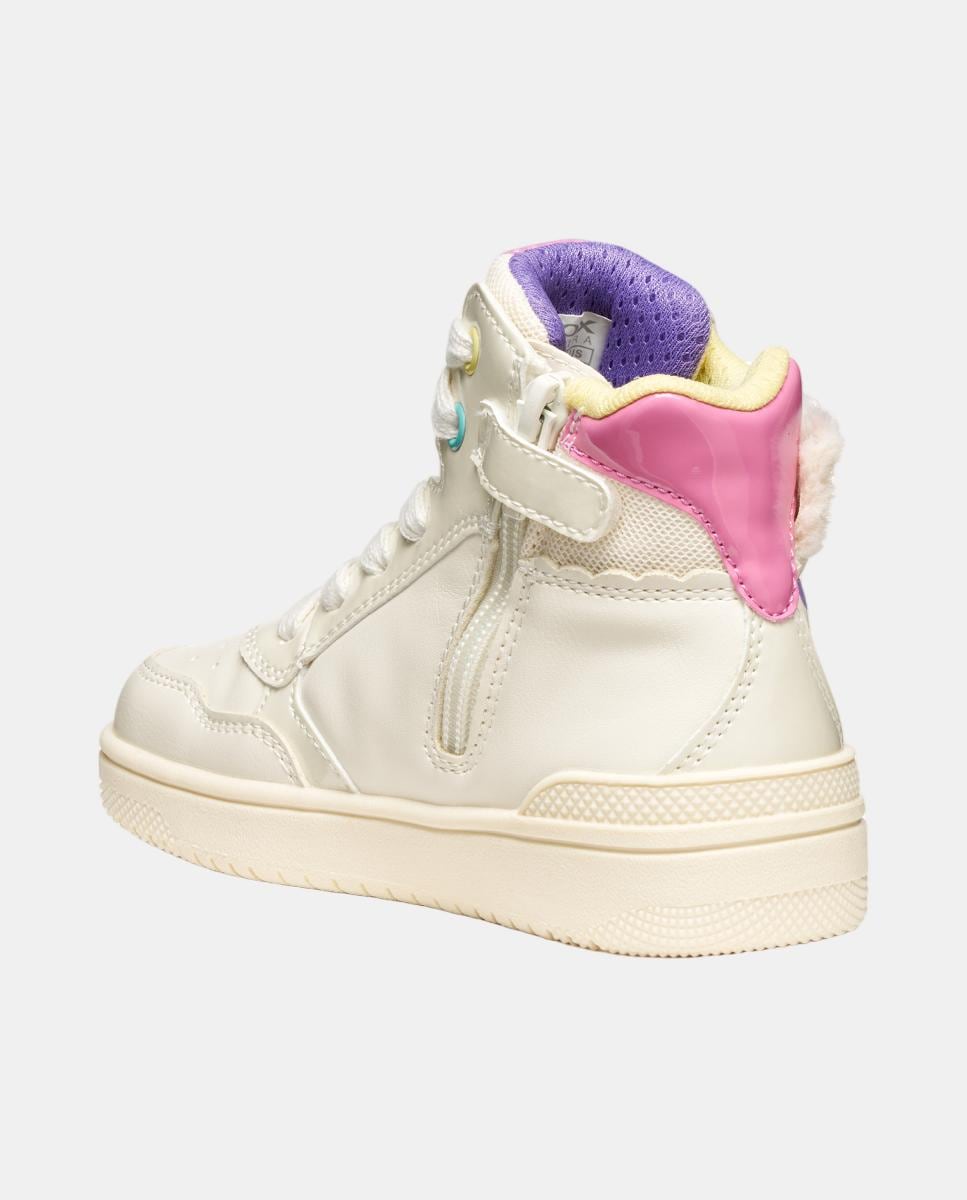 Sapatilhas Transpiráveis Mid Cut Branco-7