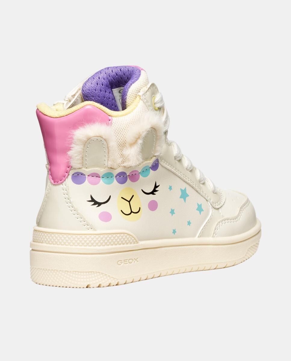 Sapatilhas Transpiráveis Mid Cut Branco-8