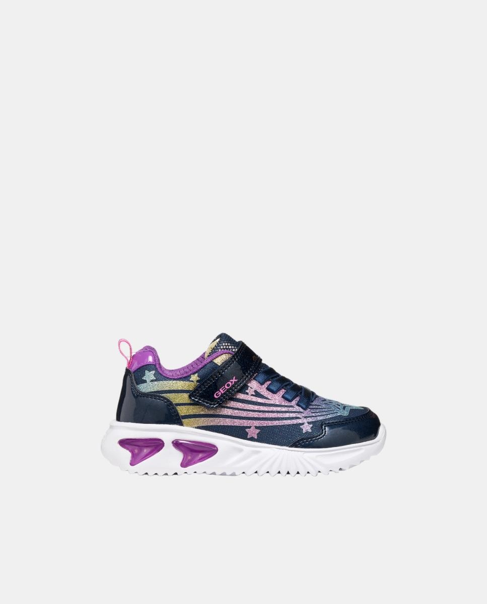 Deportiva transpirable de niña con luces - Geox - Multicolor Multicolor-1