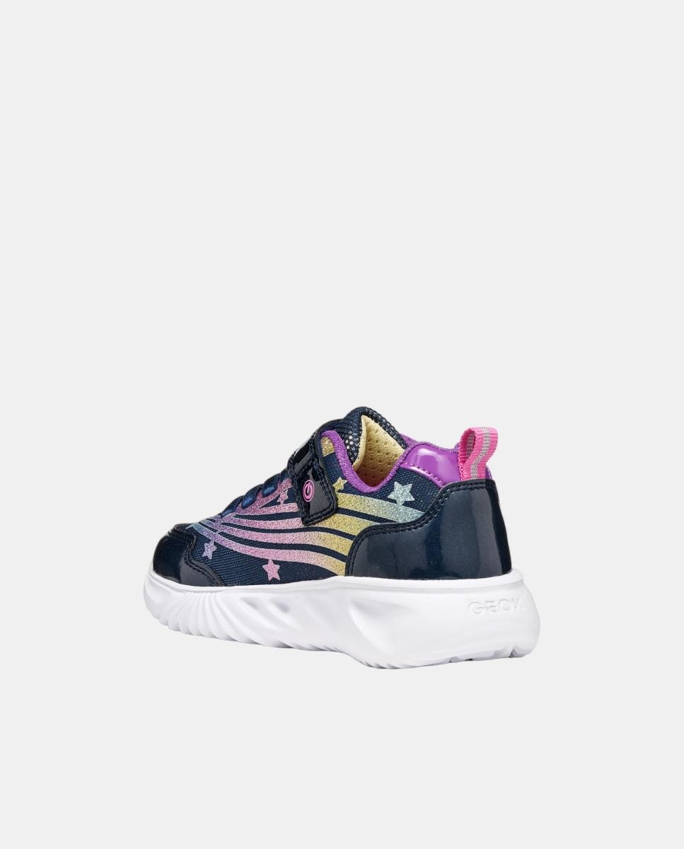 Deportiva transpirable de niña con luces - Geox - Multicolor Multicolor-3
