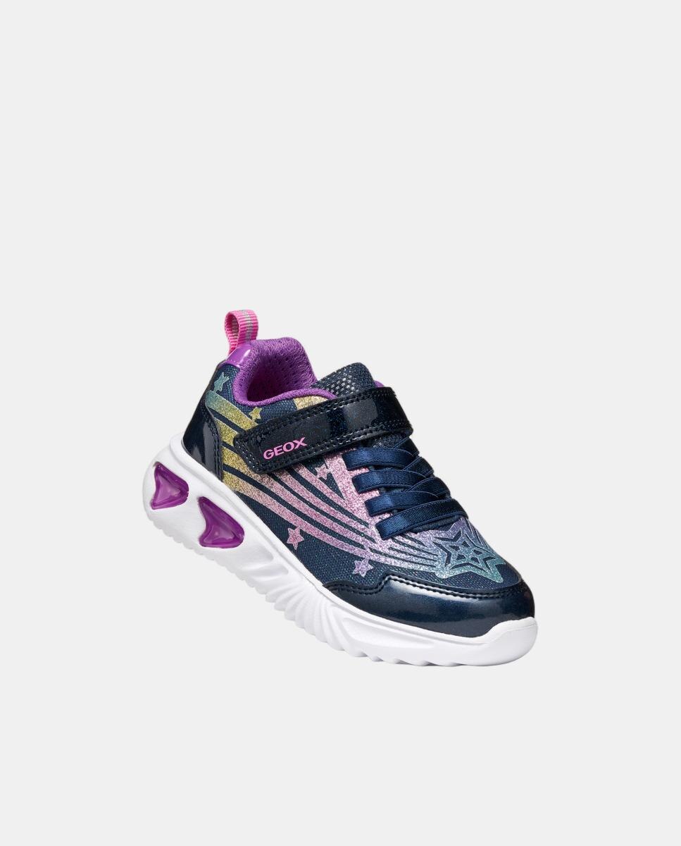 Deportiva transpirable de niña con luces - Geox - Multicolor Multicolor-4