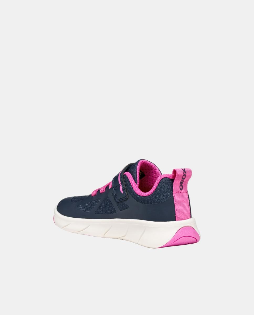 Sapatilhas de Inspiração Running e Design Anatómico da Sola Geox Azul-marinho-3