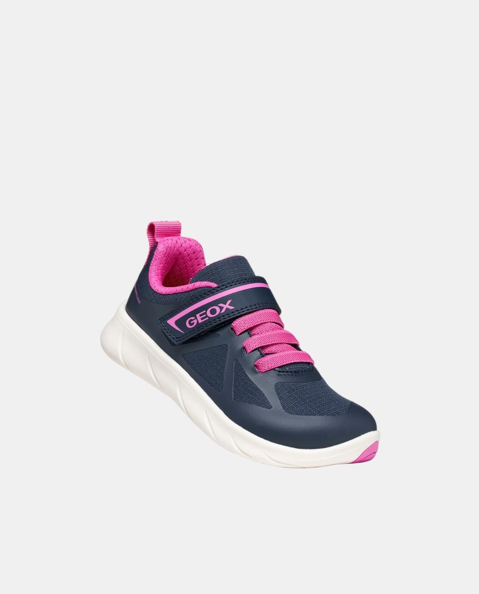Sapatilhas de Inspiração Running e Design Anatómico da Sola Geox Azul-marinho-4