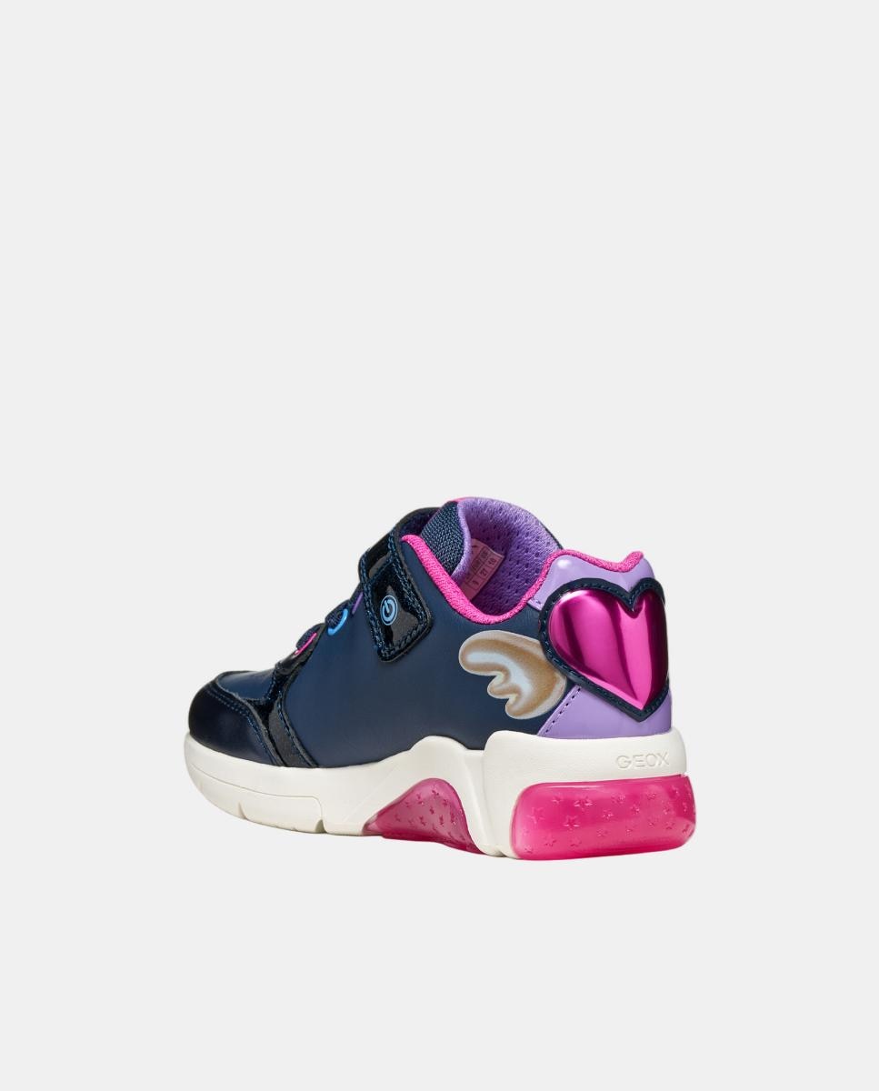 Sapatilhas de Corte Baixo Linha Lilo & Stitch Geox Azul-marinho-3