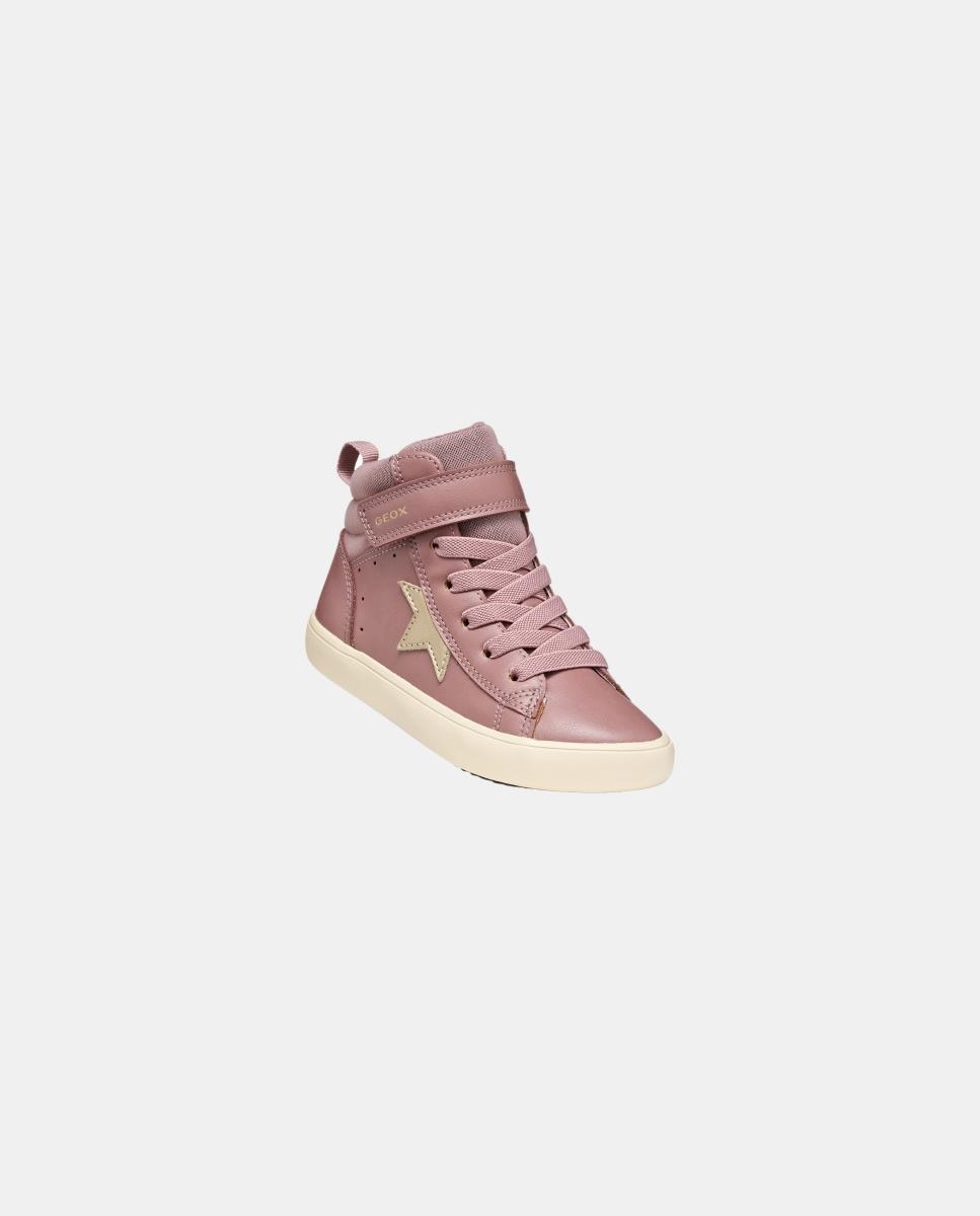 Sapatilhas de Corte Médio com Velcro Geox Rosa-pálido-3