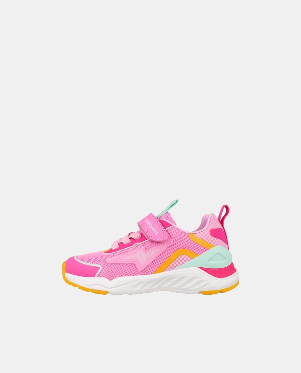 Sapatilhas para Menina com Biqueira Protegida e Fecho de Velcro com Elásticos Rosa-5