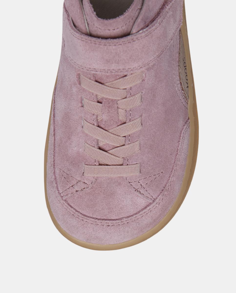 Sapatilhas em suede e sola rasa sem drop KOOPS Rosa-5