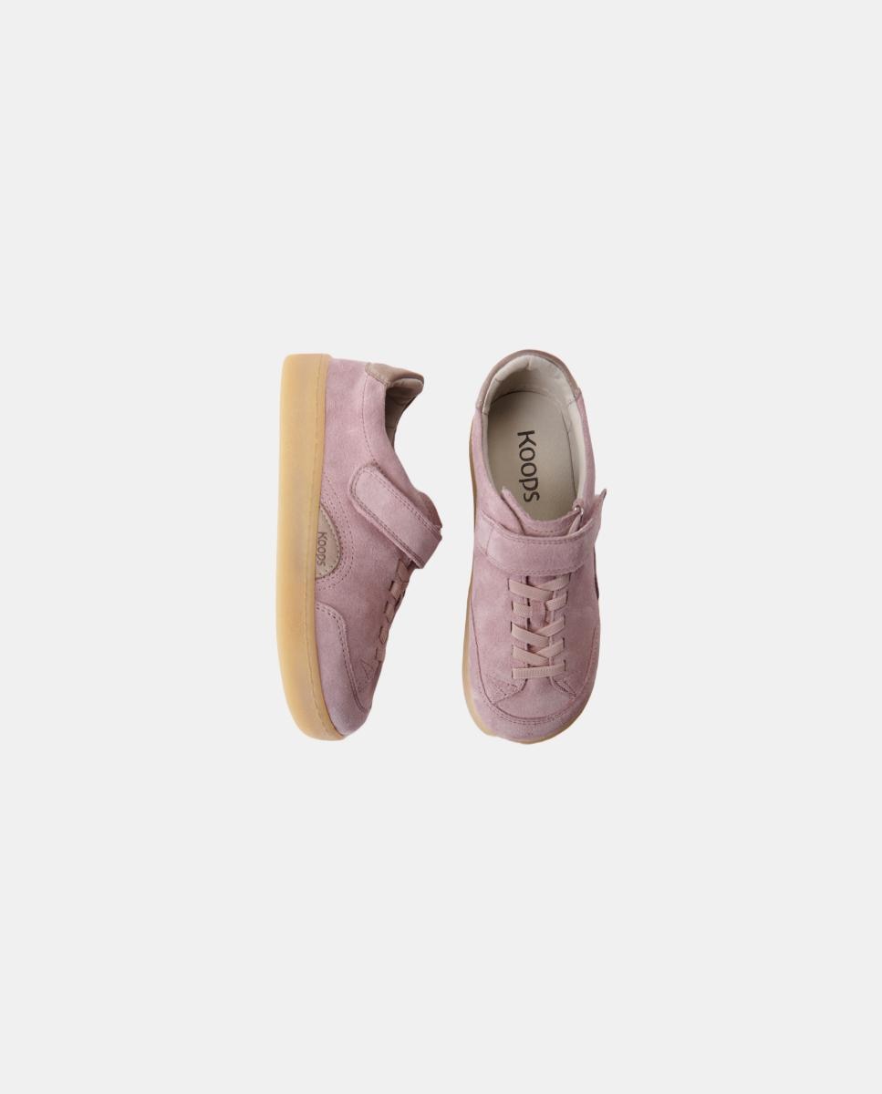Sapatilhas em suede e sola rasa sem drop KOOPS Rosa-7