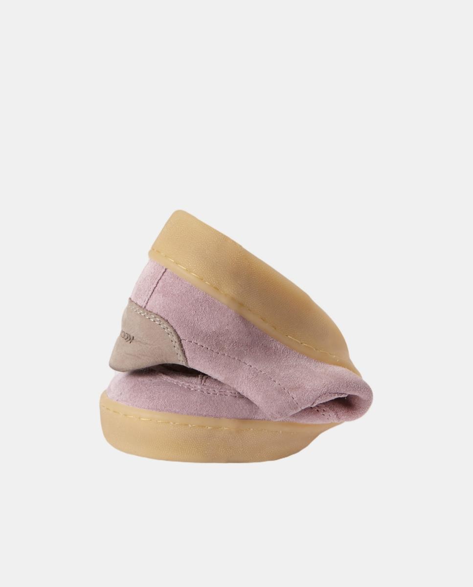 Sapatilhas em suede e sola rasa sem drop KOOPS Rosa-8