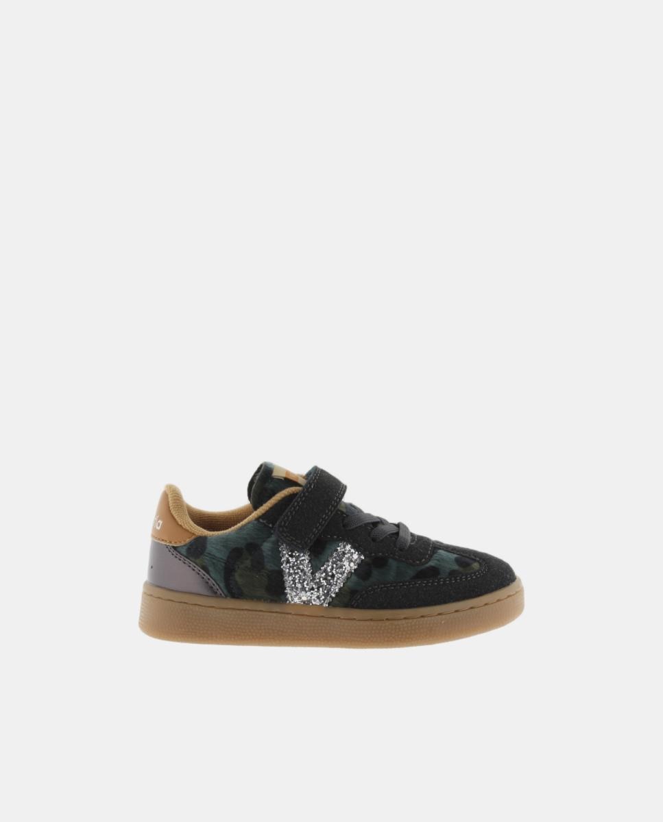 Imagem 0 de Sapatilhas Desportivas de Animal Print com Logótipo de Glitter e Sola Caramelo