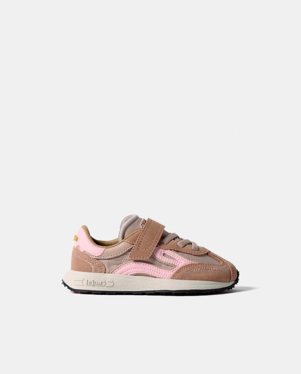 Imagen 0 de Zapatillas bajas lejan melrose niña en nylon con velcro Marrón caramelo