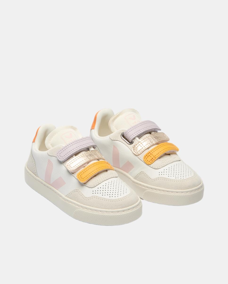 Sapatilhas de Couro Modelo V-90 Rosa-3