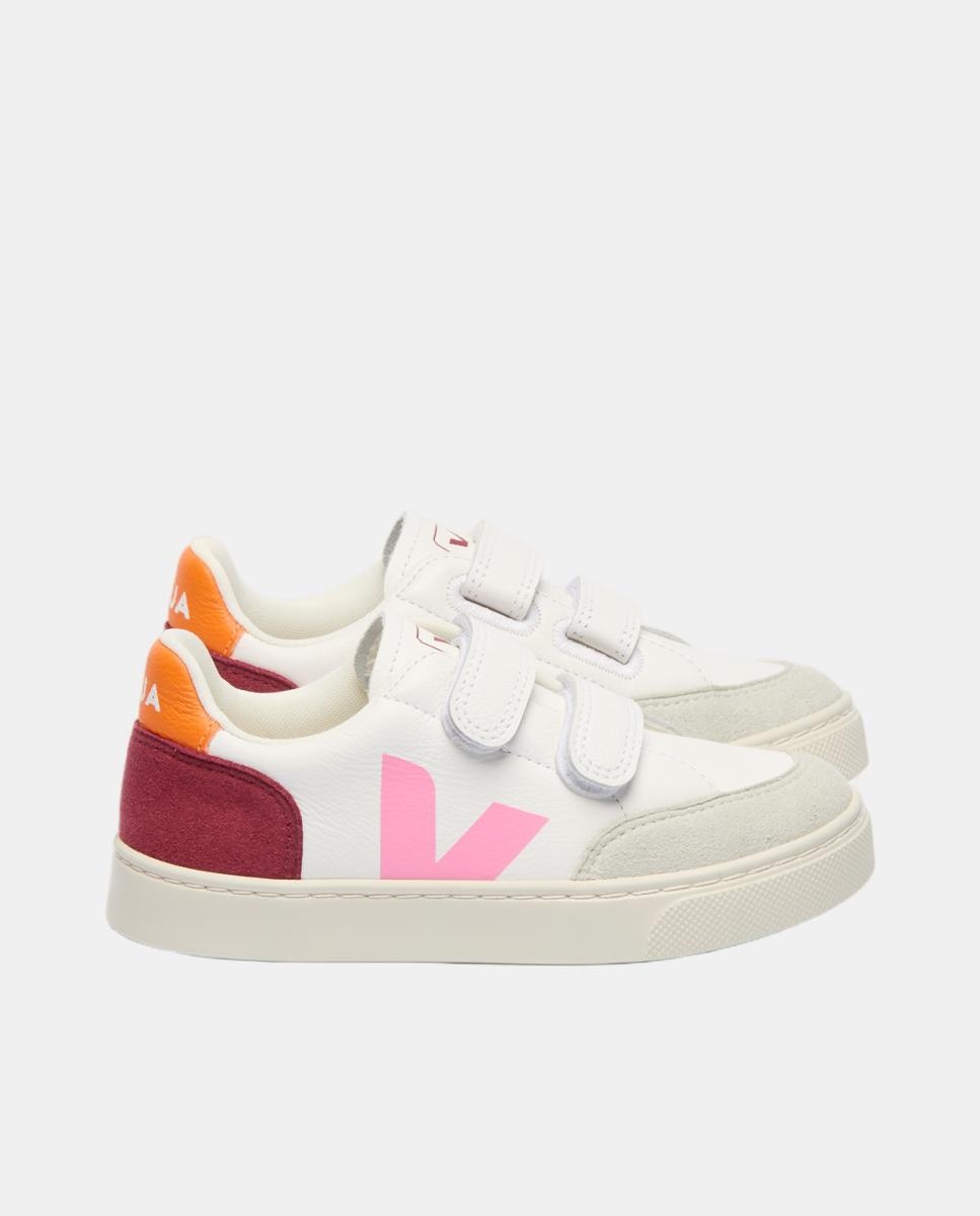 Sapatilhas de Couro Modelo V-12 Veja Branco Total-1