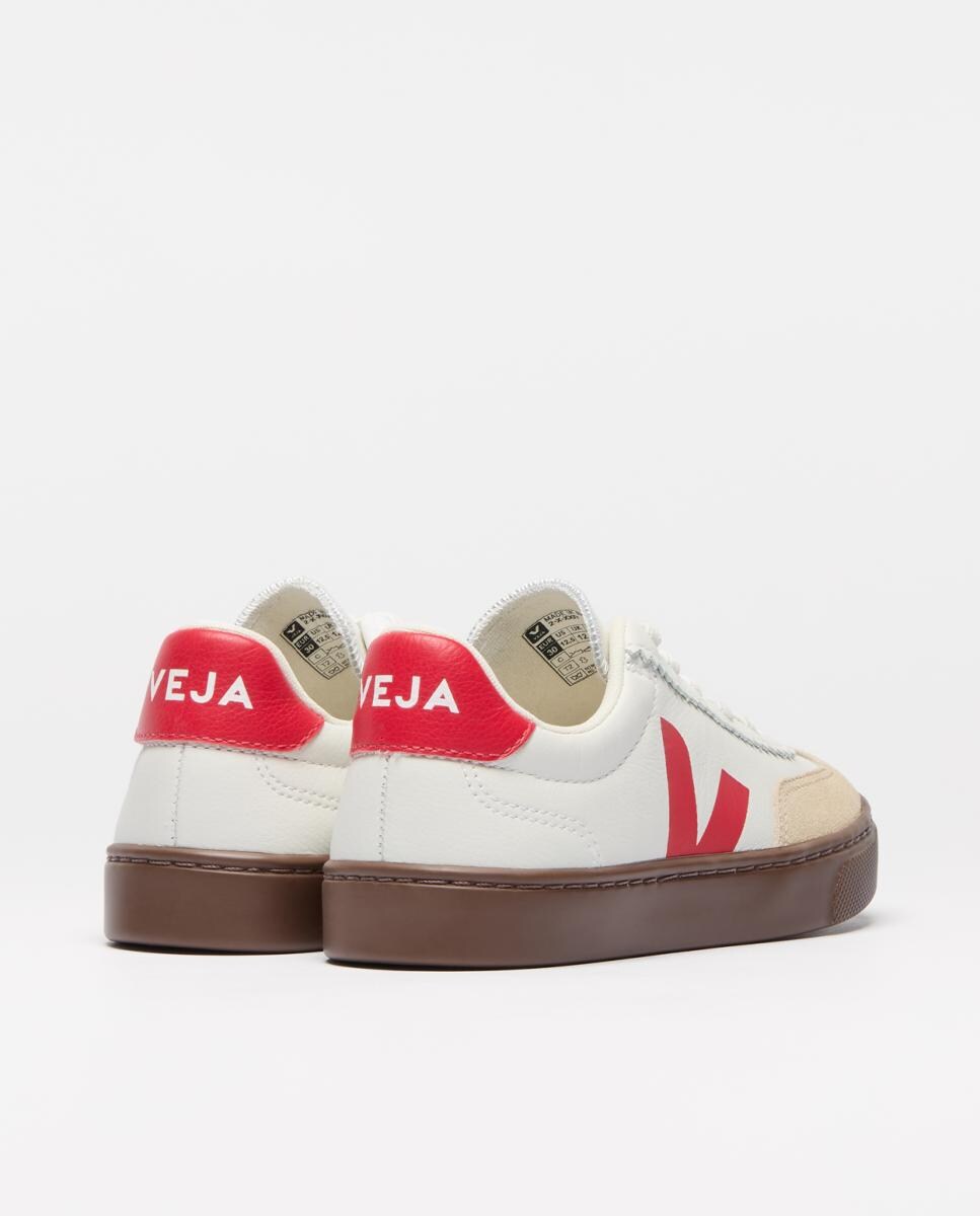 Sapatilhas de Couro Modelo Volley Branco Total-2