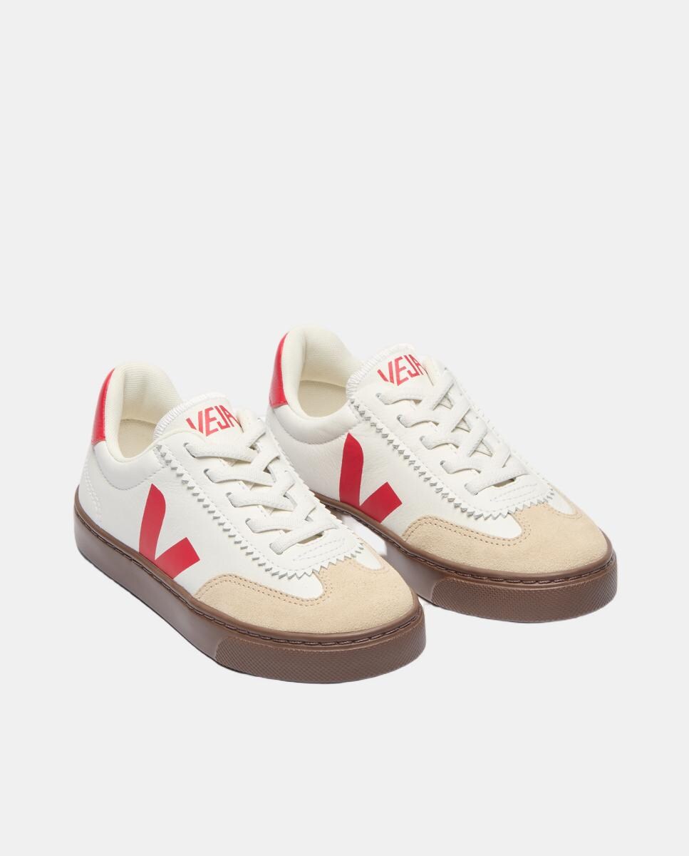 Sapatilhas de Couro Modelo Volley Branco Total-3