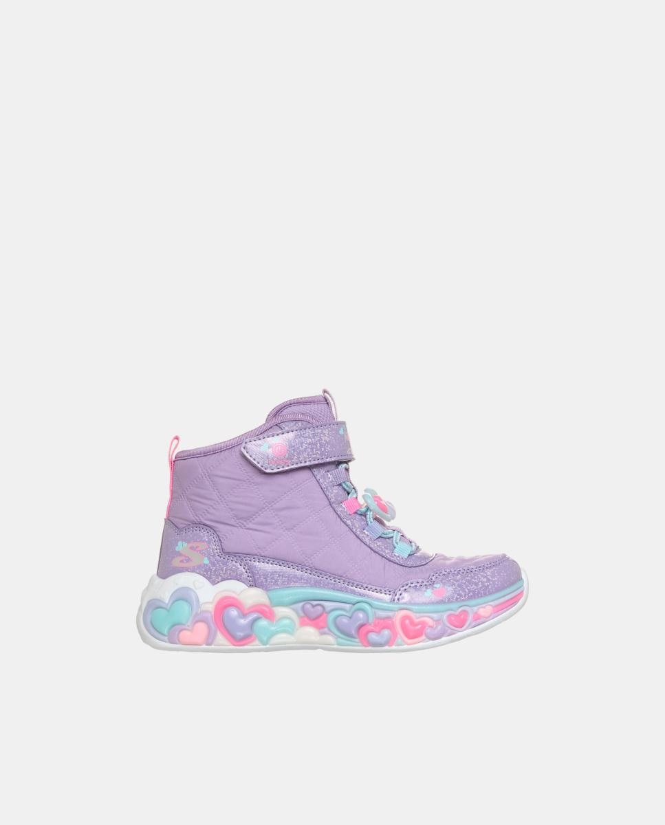 Imagen 0 de Zapatilla bota de niña sport con luces Lila claro