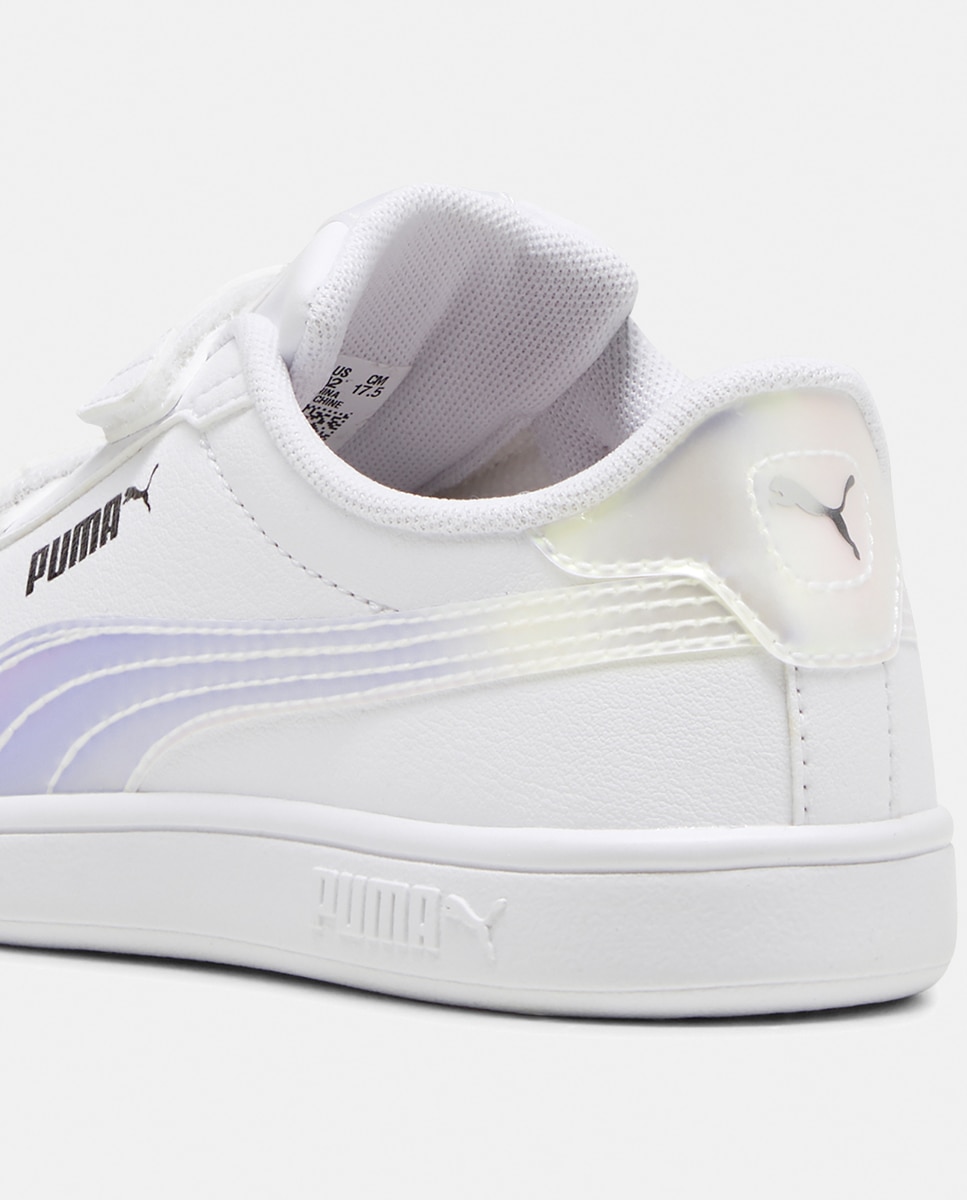 Sapatilhas Casual de Criança Smash 3.0 Puma Branco-3