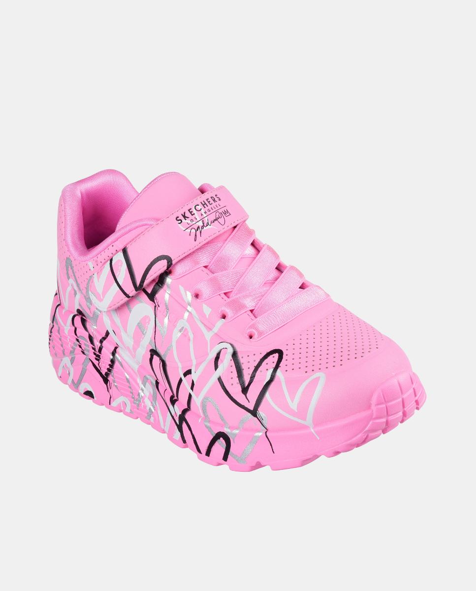 Sapatilhas com Luzes Rosa-pastilha-2