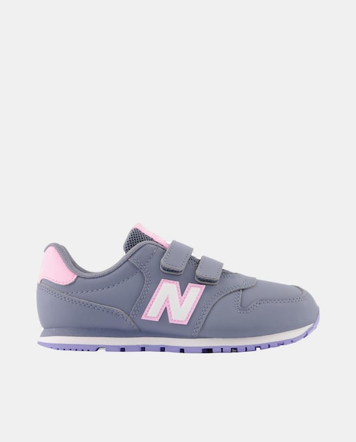 Imagen 0 de Zapatilla casual 500 gris para niñas con velcro de New Balance