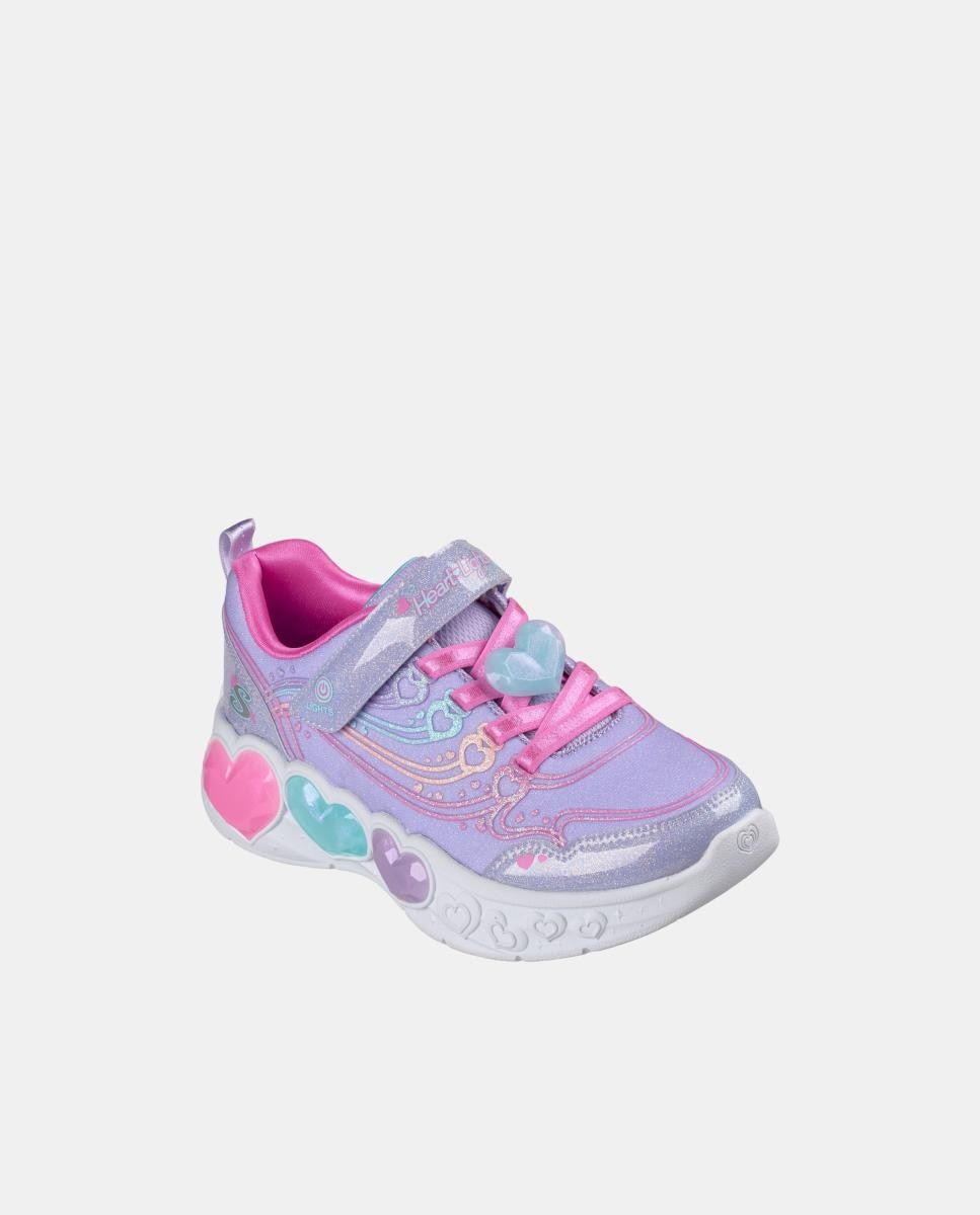 Zapatilla de niña sport con luces - Skechers - Lila claro Lila claro-1