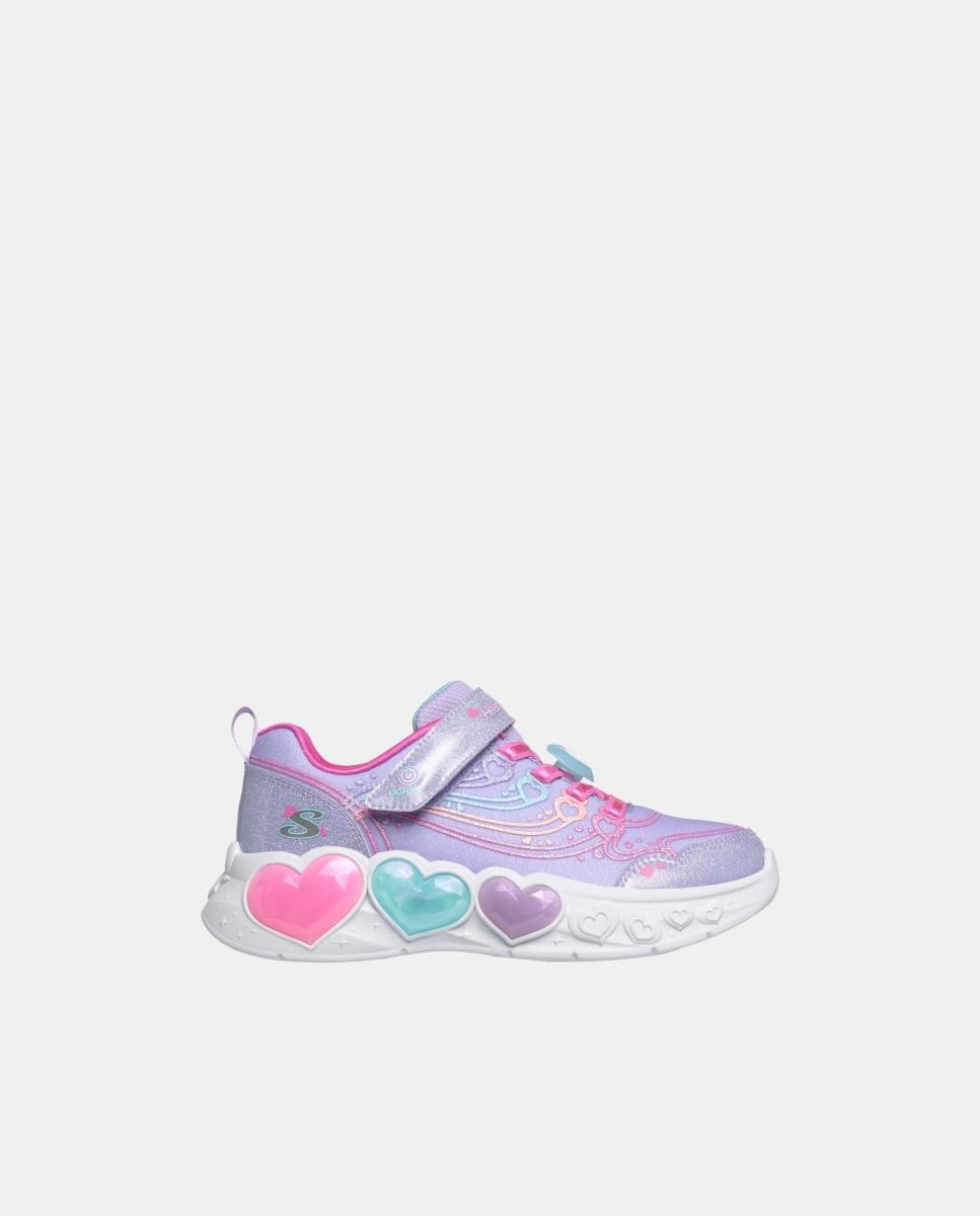 Zapatilla de niña sport con luces - Skechers - Lila claro Lila claro-2
