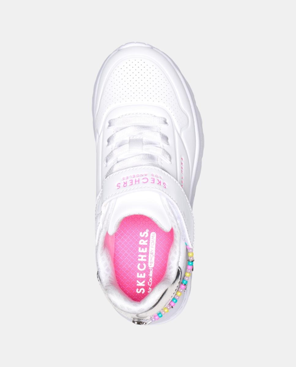 Sapatilhas em Pele Branco-4