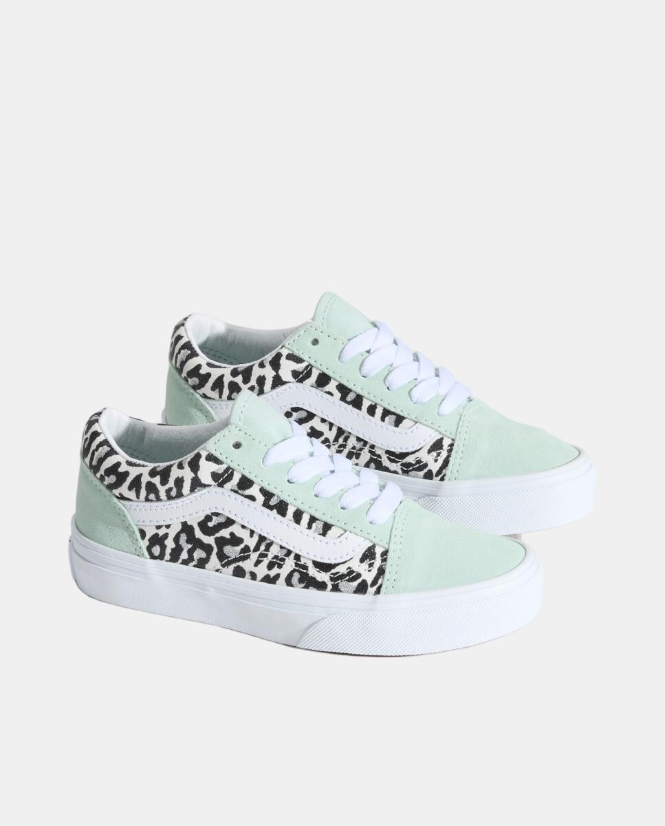 Sapatilhas Casual Old Skool Verde Aqua-5