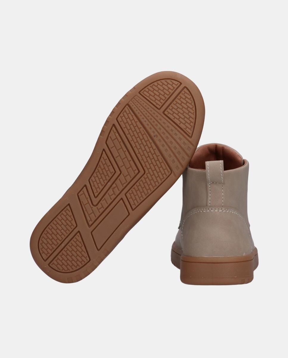 Botins com Sola em Contraste Castanho-3