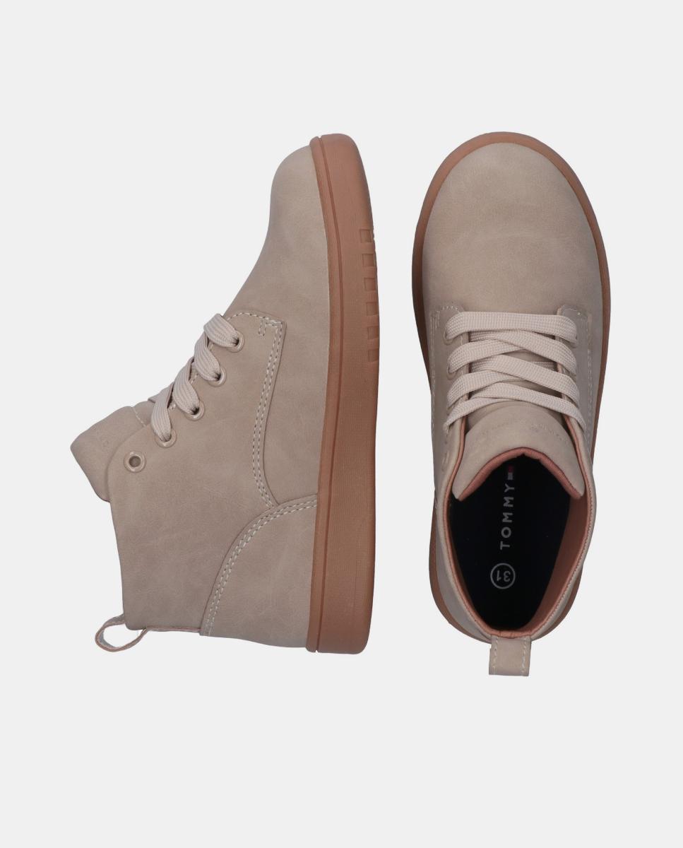 Botins com Sola em Contraste Castanho-4