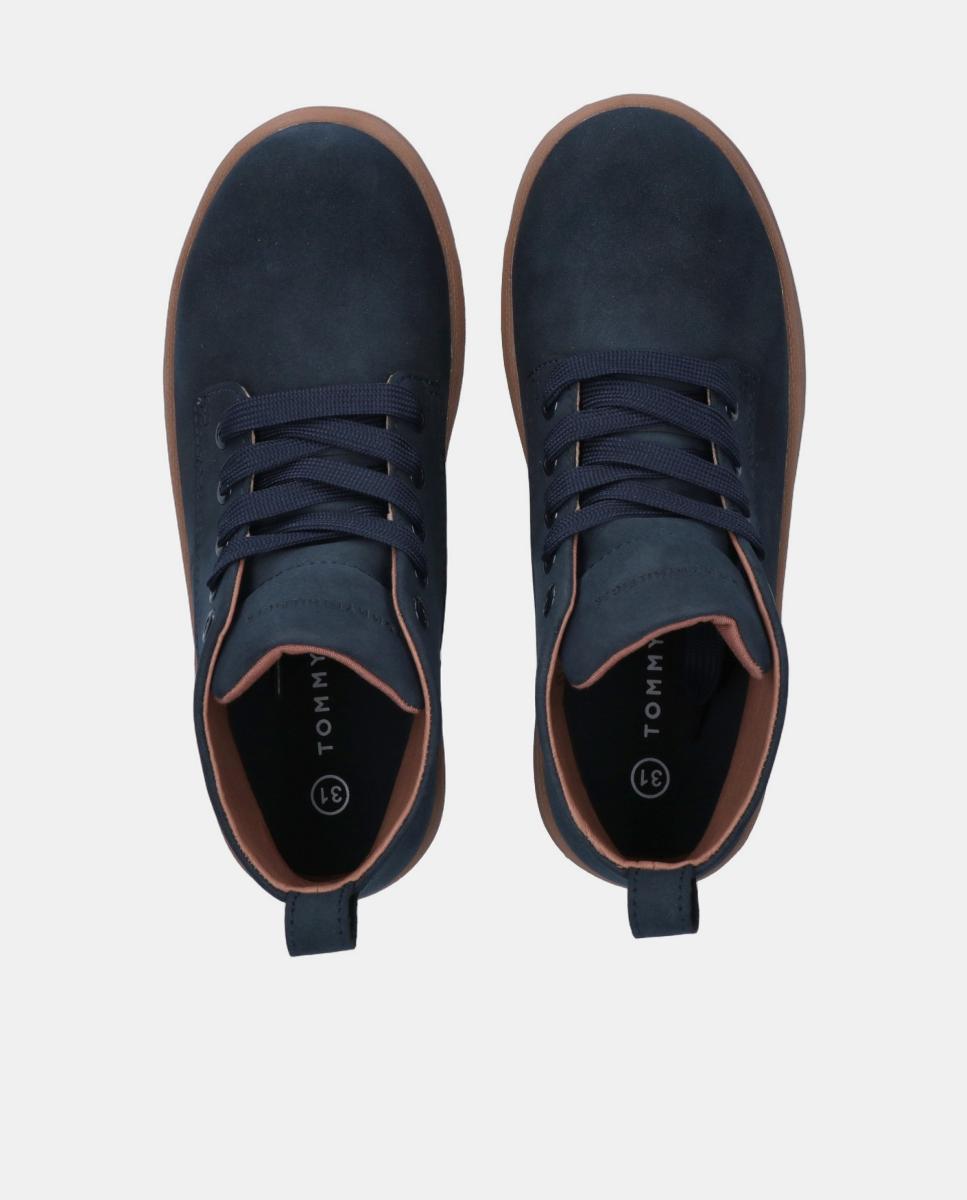 Botines de niño Tommy Hilfiger con piso a contraste - Azul oscuro Azul oscuro-5
