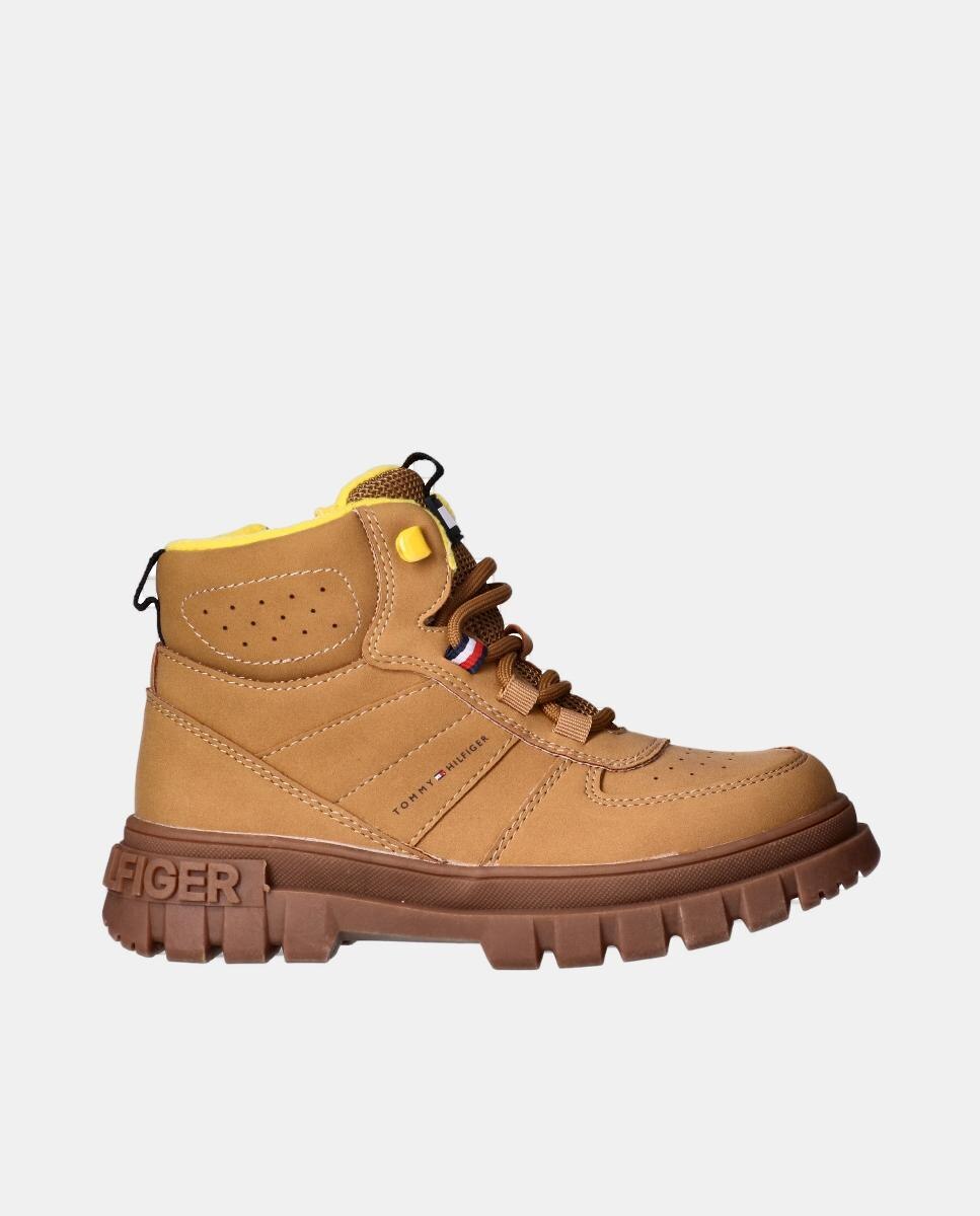Botines de niño Tommy Hilfiger con piso a contraste - Amarillo Amarillo-1