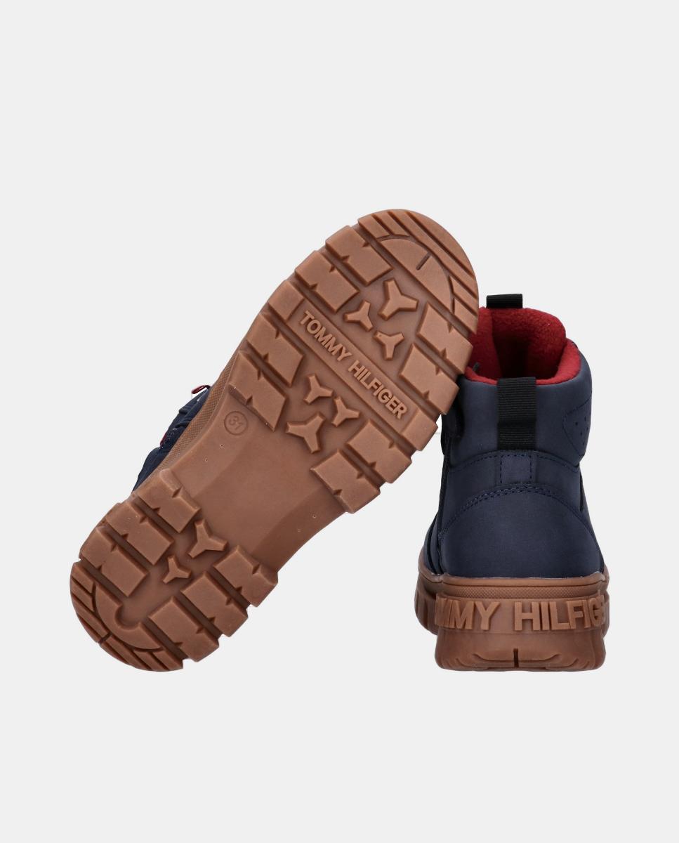 Botins com Sola em Contraste Tommy Hilfiger Azul-escuro-3
