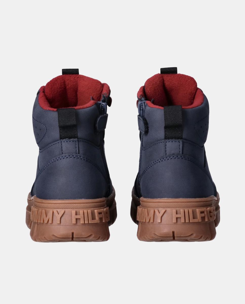 Botins com Sola em Contraste Tommy Hilfiger Azul-escuro-4
