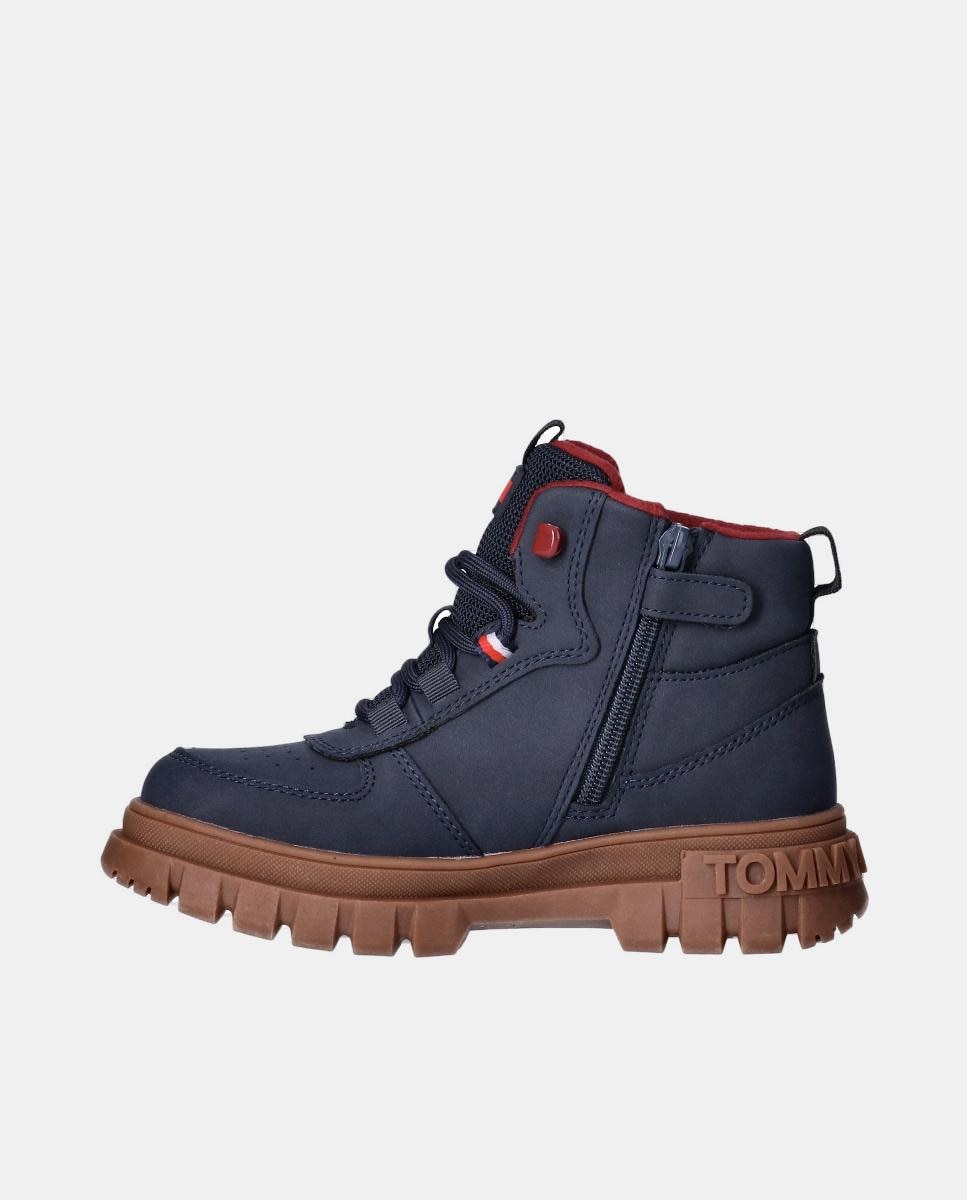 Botins com Sola em Contraste Tommy Hilfiger Azul-escuro-5