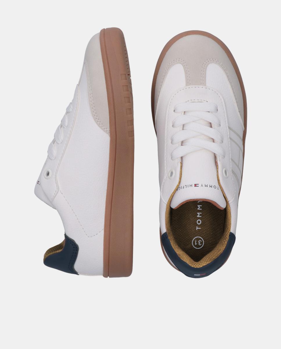 Sapatilhas com Sola Caramelo em Contraste Tommy Hilfiger Branco-5