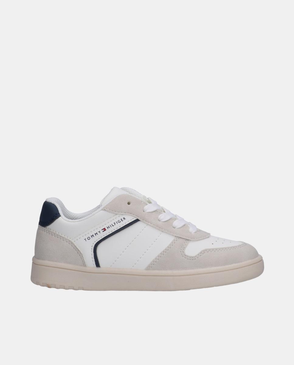 Sapatilhas com Detalhes em Contraste Tommy Hilfiger Branco-1