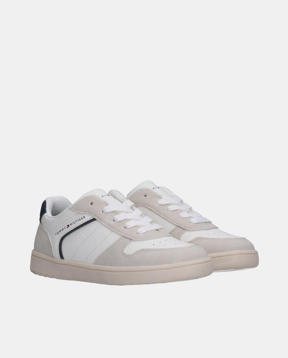 Sapatilhas com Detalhes em Contraste Tommy Hilfiger Branco-2